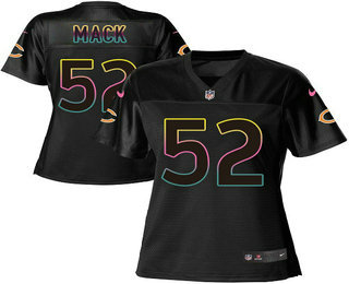 Women's Chicago Bears #52 Khalil Mack Pro Line Black Nike Fashion Jersey