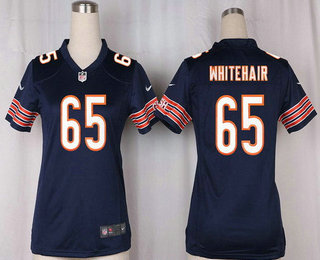 Women's Chicago Bears #65 Cody Whitehair Navy Blue Team Color Stitched NFL Nike Game Jersey