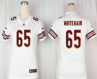 Women's Chicago Bears #65 Cody Whitehair White Road Stitched NFL Nike Game Jersey