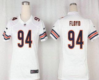 Women's Chicago Bears #94 Leonard Floyd White Road Stitched NFL Nike Game Jersey