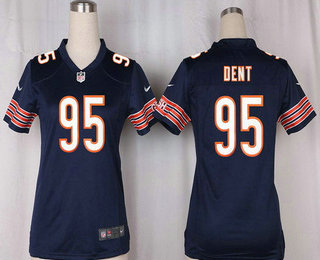Women's Chicago Bears #95 Richard Dent Navy Blue Team Color Stitched NFL Nike Game Jersey