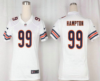 Women's Chicago Bears #99 Dan Hampton White Road Stitched NFL Nike Game Jersey