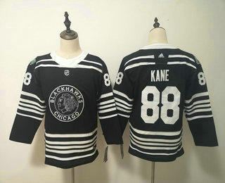 Women's Chicago Blackhawks #88 Patrick Kane Black 2019 Winter Classic Adidas Stitched NHL Jersey