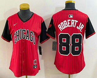 Women's Chicago White Sox #88 Luis Robert Red 2025 City Connect Limited Jersey