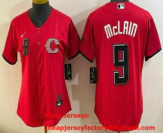 Women's Cincinnati Reds #9 Matt McLain Red 2026 City Connect Stadium Jersey