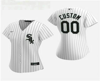 Women's Custom Chicago White Sox 2020 White Home Replica Jersey