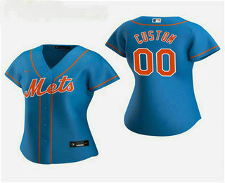 Women's Custom New York Mets 2020 Royal Alternate Replica Jersey