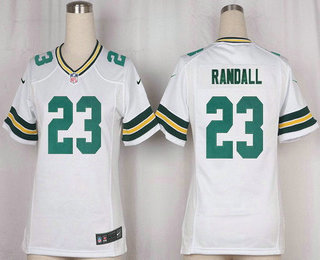 Women's Green Bay Packers #23 Damarious Randall White Road Stitched NFL Nike Game Jersey