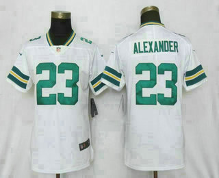 Women's Green Bay Packers #23 Jaire Alexander White 2017 Vapor Untouchable Stitched NFL Nike Limited Jersey