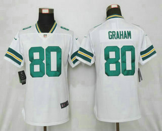 Women's Green Bay Packers #80 Jimmy Graham White 2017 Vapor Untouchable Stitched NFL Nike Limited Jersey