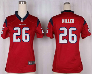 Women's Houston Texans #26 Lamar Miller Red Alternate Stitched NFL Nike Game Jersey