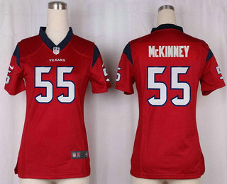 Women's Houston Texans #55 Benardrick McKinney Red Alternate Stitched NFL Nike Game Jersey
