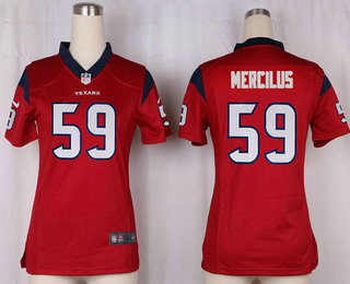 Women's Houston Texans #59 Whitney Mercilus Red Alternate Stitched NFL Nike Game Jersey