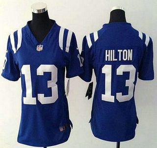 Women's Indianapolis Colts #13 T.Y. Hilton Royal Blue Team Color NFL Nike Game Jersey
