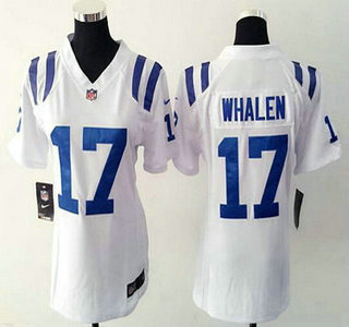 Women's Indianapolis Colts #17 Griff Whalen White Road NFL Nike Game Jersey