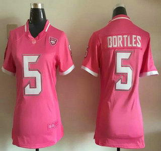 Women's Jacksonville Jaguars #5 Blake Bortles Pink Bubble Gum 2015 NFL Jersey