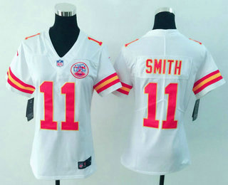 Women's Kansas City Chiefs #11 Alex Smith White 2017 Vapor Untouchable Stitched NFL Nike Limited Jersey