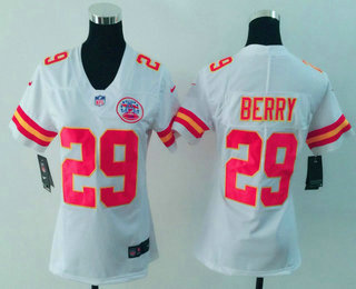 Women's Kansas City Chiefs #29 Eric Berry White 2017 Vapor Untouchable Stitched NFL Nike Limited Jersey