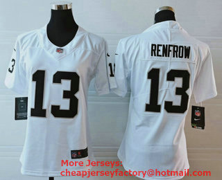 Women's Las Vegas Raiders #13 Hunter Renfrow White 2019 Vapor Untouchable Stitched NFL Nike Limited Jersey