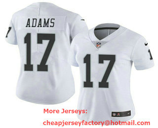 Women's Las Vegas Raiders #17 Davante Adams White 2022 Vapor Untouchable Stitched NFL Nike Limited Jersey