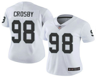 Women's Las Vegas Raiders #98 Maxx Crosby White 2017 Vapor Untouchable Stitched NFL Nike Limited Jersey