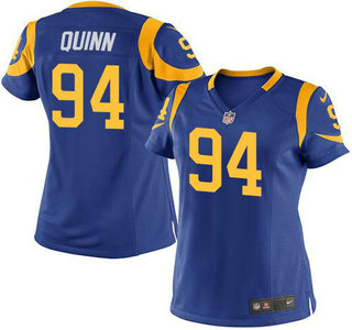 Women's Los Angeles Rams #94 Robert Quinn Royal Blue Alternate Nike Game Jersey