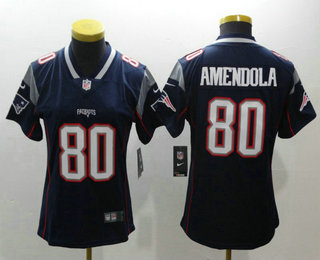 Women's New England Patriots #80 Danny Amendola Navy Blue 2017 Vapor Untouchable Stitched NFL Nike Limited Jersey