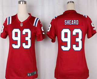 Women's New England Patriots #93 Jabaal Sheard Red Alternate Stitched NFL Nike Game Jersey