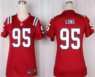 Women's New England Patriots #95 Chris Long Red Alternate Stitched NFL Nike Game Jersey