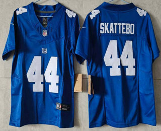 Women's New York Giants #44 Cam Skattebo Limited FUSE Blue Vapor Jersey