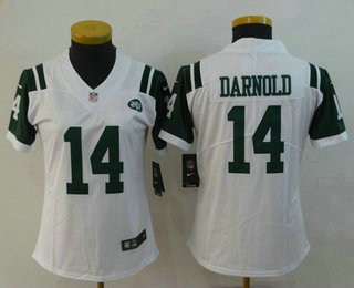 Women's New York Jets #14 Sam Darnold White 2018 Vapor Untouchable Stitched NFL Nike Limited Jersey