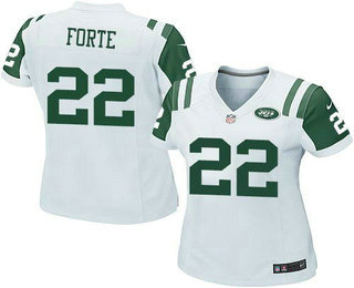 Women's New York Jets #22 Matt Forte White Elite Jersey