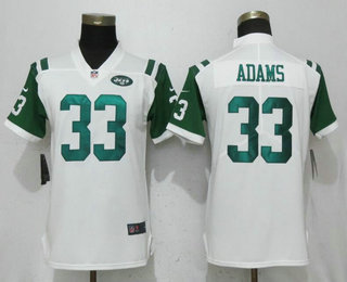 Women's New York Jets #33 Jamal Adams White 2018 Vapor Untouchable Stitched NFL Nike Limited Jersey