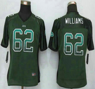 Women's New York Jets #62 Leonard Williams Nike Drift Fashion Green Elite Jersey