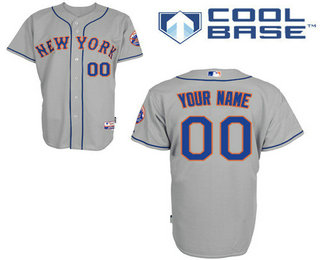 Women's New York Mets Customized Gray Jersey