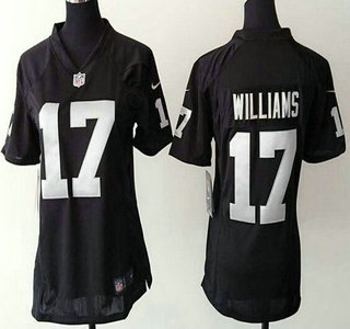 Women's Oakland Raiders #17 Milton Williams Nike Black Game Jersey