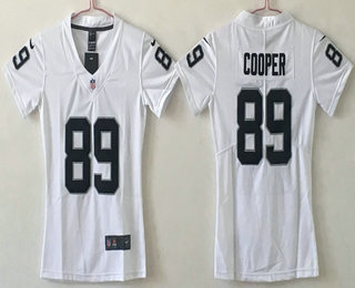 Women's Oakland Raiders #89 Amari Cooper White 2017 Vapor Untouchable Stitched NFL Nike Limited Jersey
