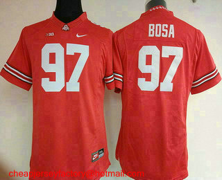Women's Ohio State Buckeyes #97 Joey Bosa Red Limited Stitched College Football Nike NCAA Jersey