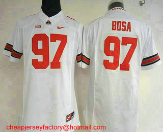 Women's Ohio State Buckeyes #97 Joey Bosa White Limited Stitched College Football Nike NCAA Jersey