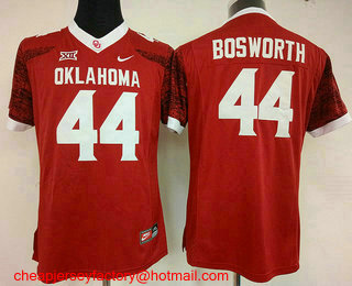 Women's Oklahoma Sooners #44 Brian Bosworth Red Limited Stitched College Football 2016 Nike NCAA Jersey