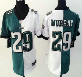 Women's Philadelphia Eagles #29 DeMarco Murray Green With White Two Tone Game Jersey