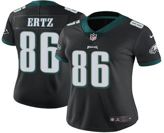 Women's Philadelphia Eagles #86 Zach Ertz Black Alternate Stitched NFL Nike Game Jersey