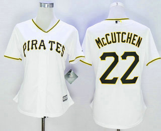 Women's Pittsburgh Pirates #22 Andrew McCutchen Home White 2015 MLB Cool Base Jersey