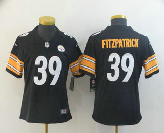 Women's Pittsburgh Steelers #39 Minkah Fitzpatrick Black 2017 Vapor Untouchable Stitched NFL Nike Limited Jersey