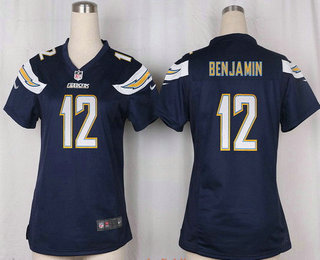 Women's San Diego Chargers #12 Travis Benjamin Navy Blue Team Color Stitched NFL Nike Game Jersey