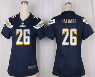 Women's San Diego Chargers #26 Casey Hayward Navy Blue Team Color Stitched NFL Nike Game Jersey