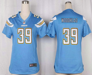 Women's San Diego Chargers #39 Danny Woodhead Light Blue Alternate Stitched NFL Nike Game Jersey