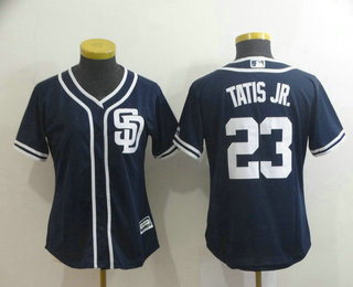 Women's San Diego Padres #23 Fernando Tatis Jr. Navy Blue Stitched MLB Cool Base Jersey