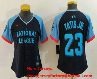 Women's San Diego Padres #23 Fernando Tatis Jr Navy 2024 All Star Limited Stitched Jersey