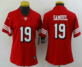 Women's San Francisco 49ers #19 Deebo Samuel New 2021 Color Rush Vapor Untouchable Limited Jersey